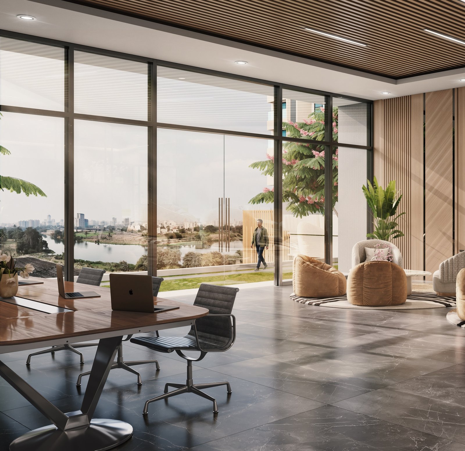 Work lounge at Supreme Rivana